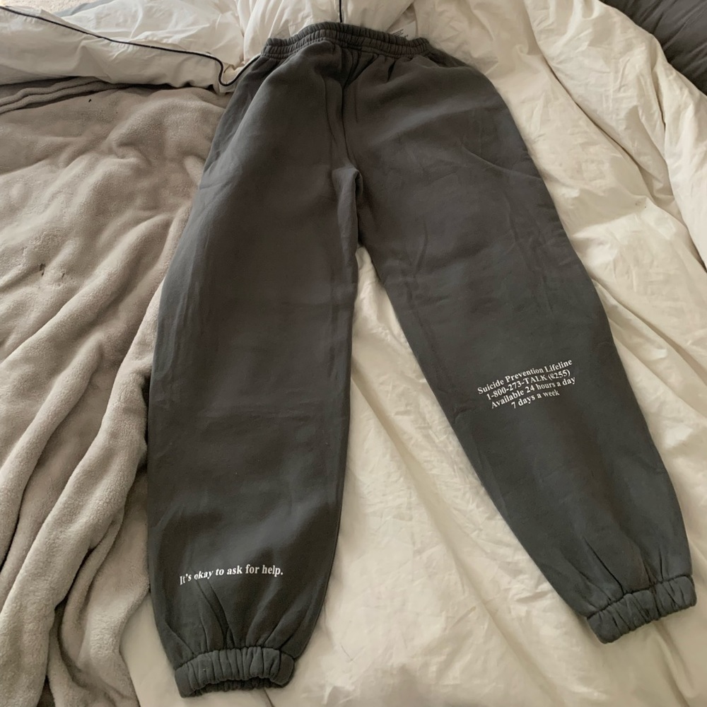 Grey sweatpants